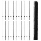 Welded Wire Fence 50 x 1.4 m PVC-Coated Steel Grey Mesh 3336903