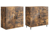Cabinet Set 2 pcs Smoked Oak 66 x 34.5 x 89.5 cm 3416660