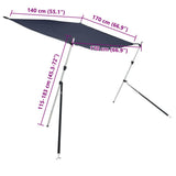 T-Top Shade Extension Blue 170x170x cm 94863
