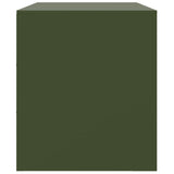 TV Cabinet Olive Green 67x39x44 cm Steel 841639
