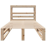 Bed Frame without Mattress 100x200 cm Solid Wood Pine 3306489