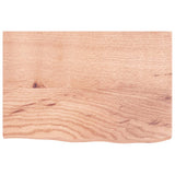 Basin Shelf Wall Mounted Steel and Solid Wood Oak 3302562