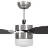 Ceiling Fan with Light and Remote Control 76 cm Dark Brown 51493