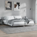 Bed Frame without Mattress Concrete Grey 200x200 cm 832113