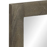 Bathroom Mirror Grey 50x3x70 cm Solid Wood Mango 4017715