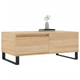 Coffee Table Sonoma Oak 90x50x36.5 cm Engineered Wood 830815