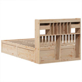 Bed Frame without Mattress 135x190 cm Double Solid Wood Pine 3323509