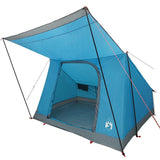 Camping Tent with Roof Blue 223 x 163 x 130 cm Taffeta 42001191