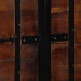 Headboard 140 cm Solid Wood Reclaimed and Iron 4017550
