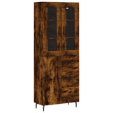 Highboard Smoked Oak 69,5x34x180 cm Engineered Wood 3198486