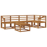 Outdoor Sofa Set 6 pcs Natural Solid Acacia Wood 3366442