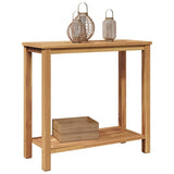 Console Table Brown 85 x 35 x 75 cm Solid Teak Wood 42002311