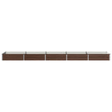 Raised Garden Bed Black 400 x 80 x 24 cm cold-rolled steel 8006506