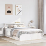 Bed Frame with Headboard White 160x200 cm Solid Wood Pine 3306337