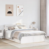 Bed Frame with Headboard White 160x200 cm Solid Wood Pine 3306337