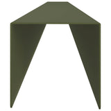 Garden Cover Profile 10 pcs 100 x 5 x 5 cm Steel Olive Green 8013000