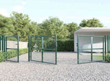 Mesh Garden Gate Green 400x125 cm Galvanised Steel 154537