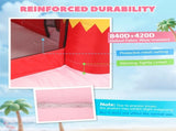 Inflatable Bounce House for Kids with Slide, Ball Pit, Basketball Hoop and Blower for Indoor Outdoor T3398P552622