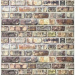 3D Wall Panels with Multicolour Brick Design 10 pcs EPS 147204