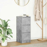 Sideboard Concrete Grey 29,5x34x76 cm Engineered Wood 861637