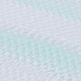 Mattress Topper White and Green 90 x 190 x 6 cm Jaquard Fabric 4106156