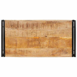 Bathroom Shelf Brown 100 x 50 x 23 cm Soild Rough Mango Wood 4102760