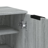 Shoe Cabinet Grey Sonoma 59x35x100 cm Engineered Wood 817109