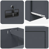 File Cabinet Anthracite 45.5 x 42 x 74.5 cm Cold-Rolled Steel 891612