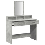 Dressing Table Concrete Grey 100 x 41 x 140 cm Engineered Wood 865148