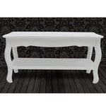 Coffee Table 2 Tiers MDF White 60629