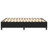 Box Spring Bed Frame Black Double Faux Leather 3121216