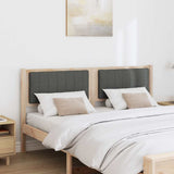 Upholstered Headboard Brown 150 cm Solid Pine Wood 879060