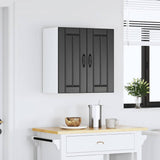Kitchen Wall Cabinet Lucca Black Engineered Wood 853818