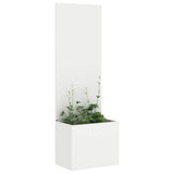 Garden Privacy Screen White 50 x 32 x 150 cm Cold-rolled steel 876442