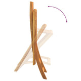 Bar Stool Set of 2 Natural wood colour Solid Acacia wood Medium 319188