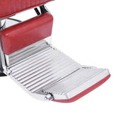 110169 Barber Chair Red 68x69x116 cm Faux Leather