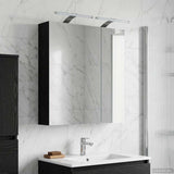 Bathroom Mirror Cabinet Black Oak 60 x 14.5 x 70 cm 889064