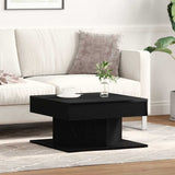 Coffee Table Black Oak 57 x 57 x 30 cm Engineered Wood 862665