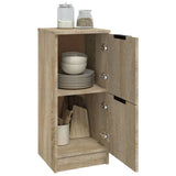 Sideboards 2 pcs Sonoma Oak 30x30x70 cm Engineered Wood 811176