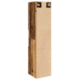 Bathroom Hanging Cabinet Old Wood 30x30x130 cm Engineered Wood 856221
