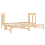 ZNTS Pull-out Day Bed without Mattress 2x cm 3124772