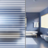 Window Film Frosted Stripes Design 0.9x50 m PVC 146108