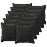 Cushion Cover 12 pcs HOUTEN Black 50 x 50 cm Velvet 919011
