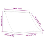 145895 Retractable Awning 200x150 cm Orange and Brown