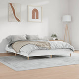 Bed Frame without Mattress High Gloss White 200x200 cm 832007