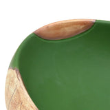 Countertop Basin Green and Brown Oval 59x40x15 cm Ceramic 155086