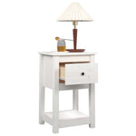 ZNTS Bedside Cabinets 2 pcs White 40x35x61.5 cm Solid Wood Pine 821732