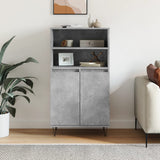 Highboard Concrete Grey 60x36x110 cm Engineered Wood 831488