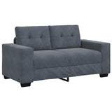 Sofa Set with Cushion 3 pcs Grey 221 x 78 x 80 cm Velvet 3324640