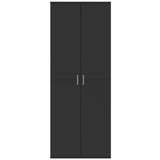 Highboard Black 70x35x180 cm Engineered Wood 3276659
